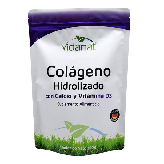 Colageno Hidrolizado Con Calcio Y Vitamina D3 300G (VIDANAT/VITAMINAS)