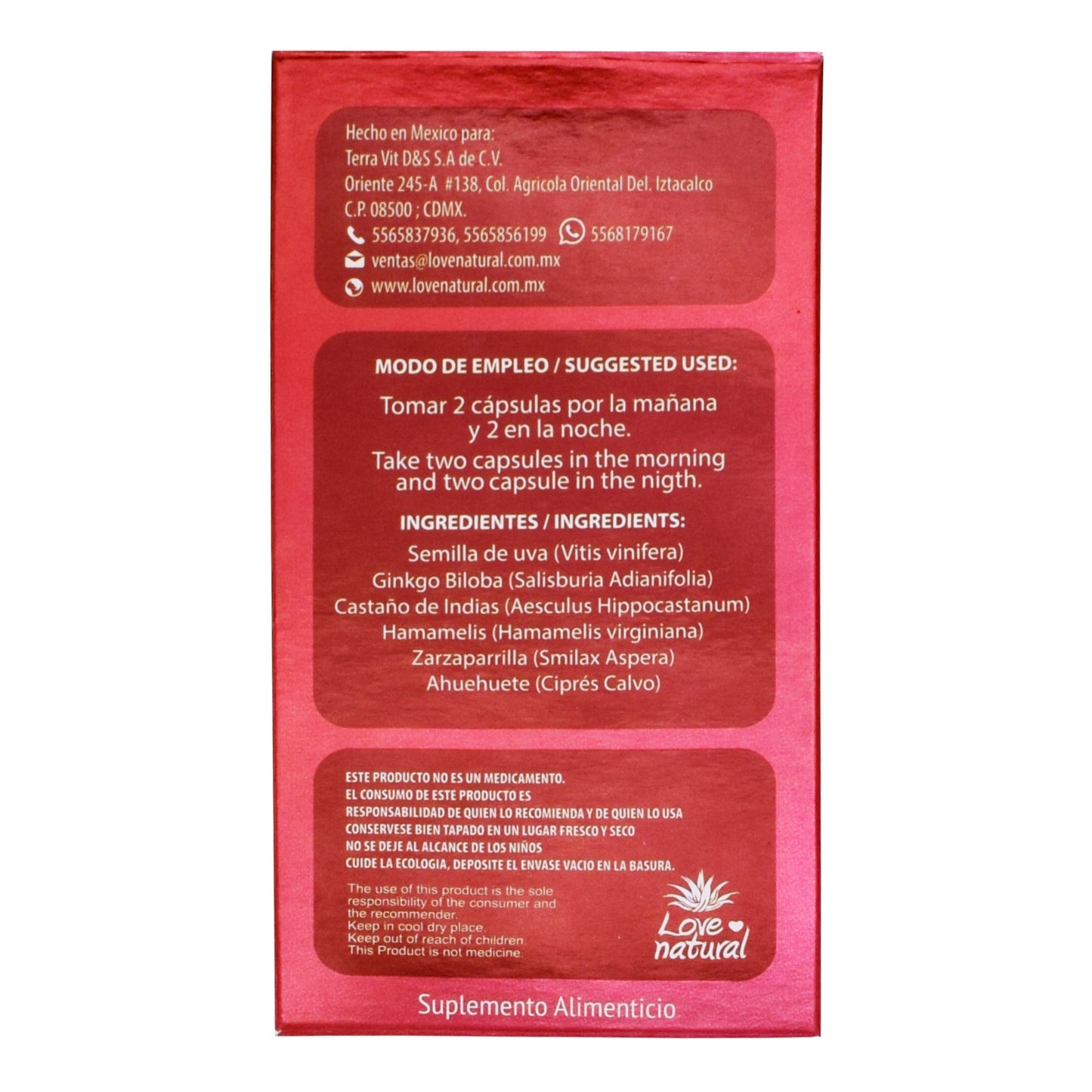 Rd Varix 90 Cápsulas (LOVE NATURAL)