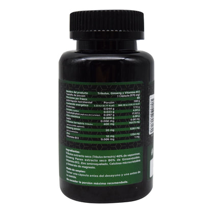 Tribulus Ginseng Y Vitamina B 12 60 Cápsulas (HIGH POWER)