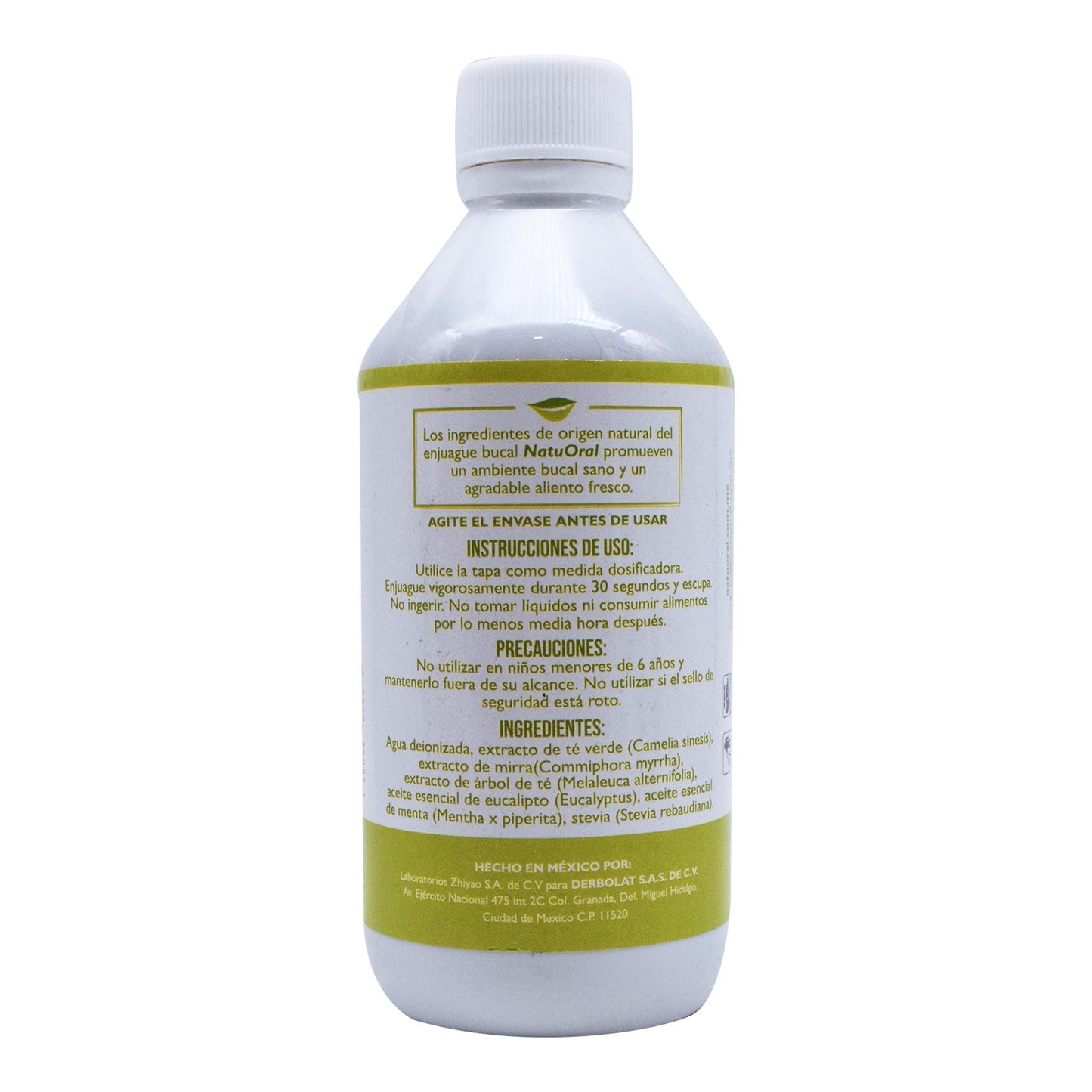 Enjuague Bucal Menta 250 Mililitros (NATUORAL)