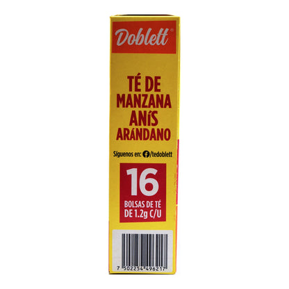 Te De  Manzana Anis Y Arandano 16 Sob 19.2 G (DOBLETT)