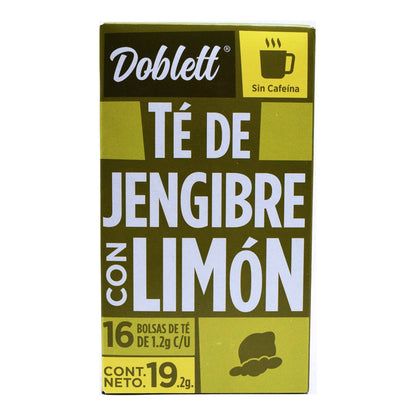 Te De Jengibre Y Limon 16 Sob 19.2 G (DOBLETT)