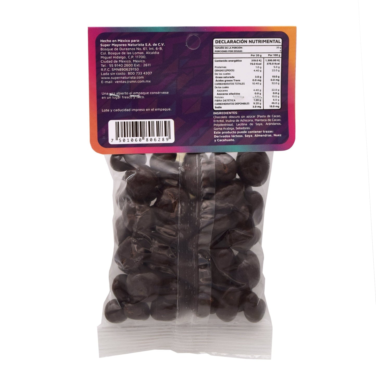 Arandanos Con Chocolate Sin Azucar  80G (KUKUL NAT)