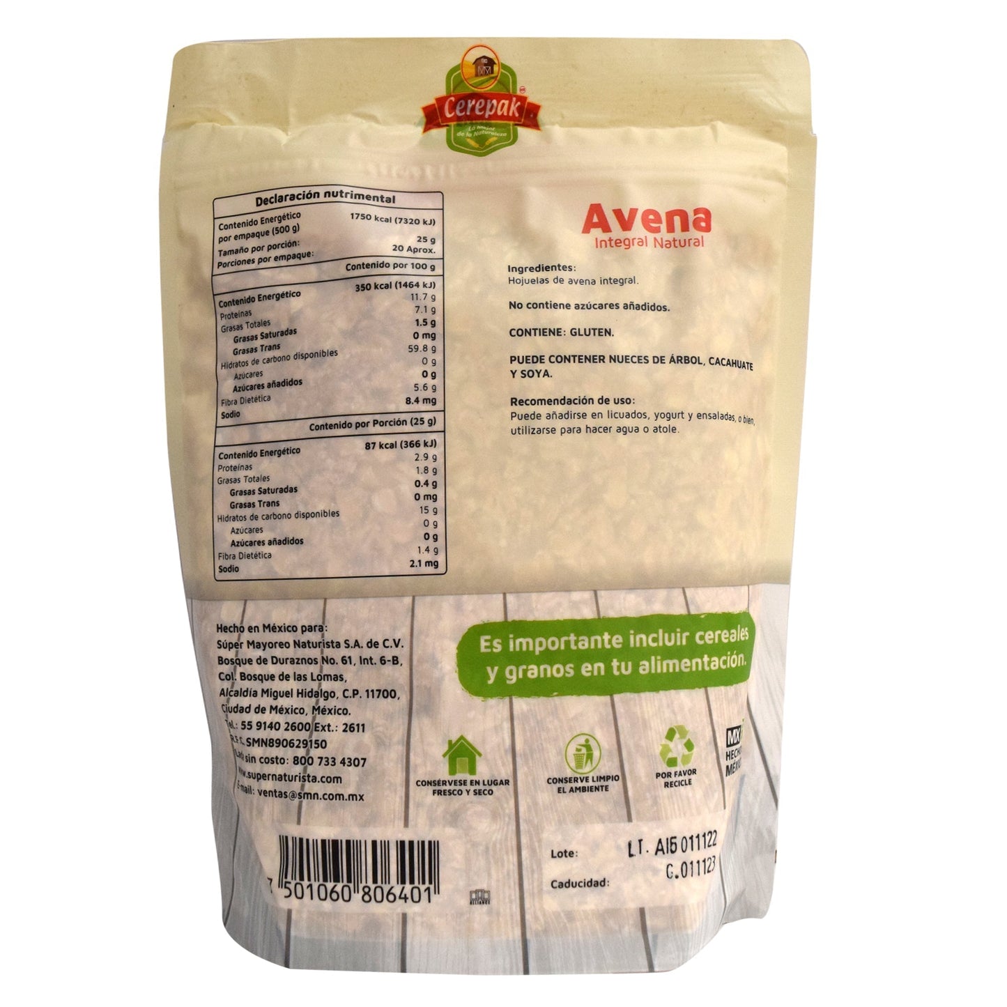 Avena Integral 500 G (MAXILU)