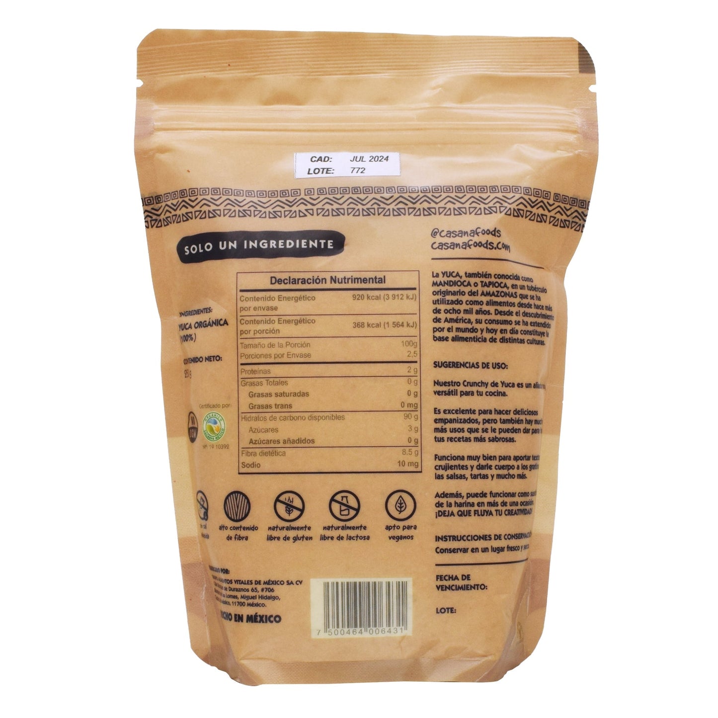 Empanizador Yuca 250 G (CASANA)