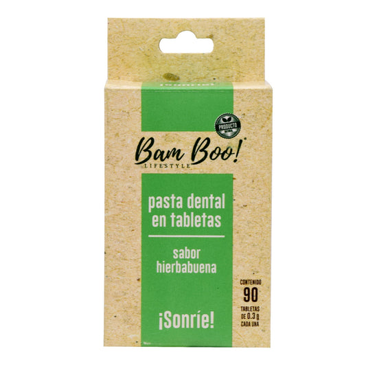 Pasta Dental Hierbabuena 90 Tabletas (BAM BOO! LIFESTYLE)