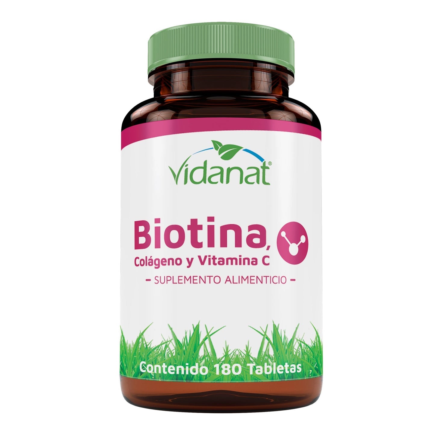 Biotina Colageno Y Vit C 180 Tabletas (VIDANAT/VITAMINAS)