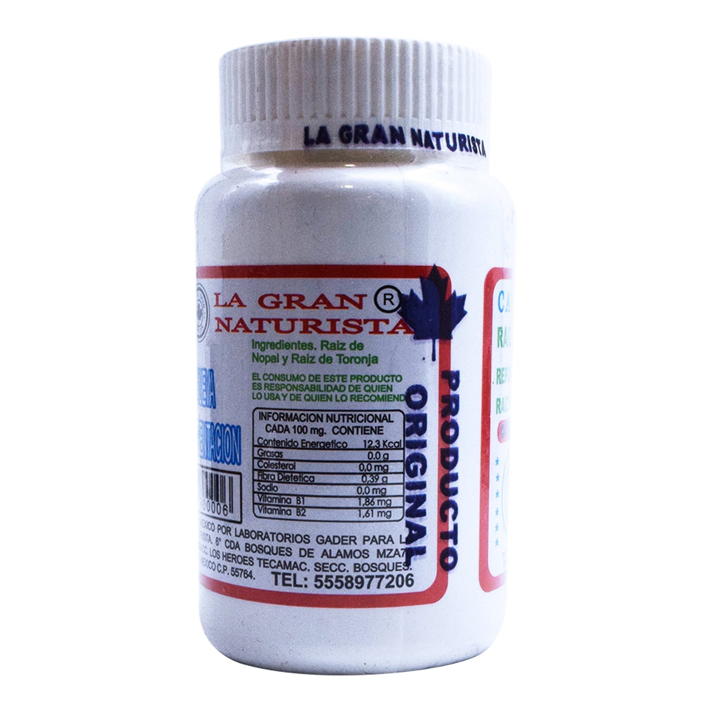 Raiz De Nopal Y  Raiz De Toronja 45 Cápsulas (GN + VIDA)