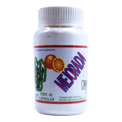 Raiz De Nopal Y  Raiz De Toronja 45 Cápsulas (GN + VIDA)