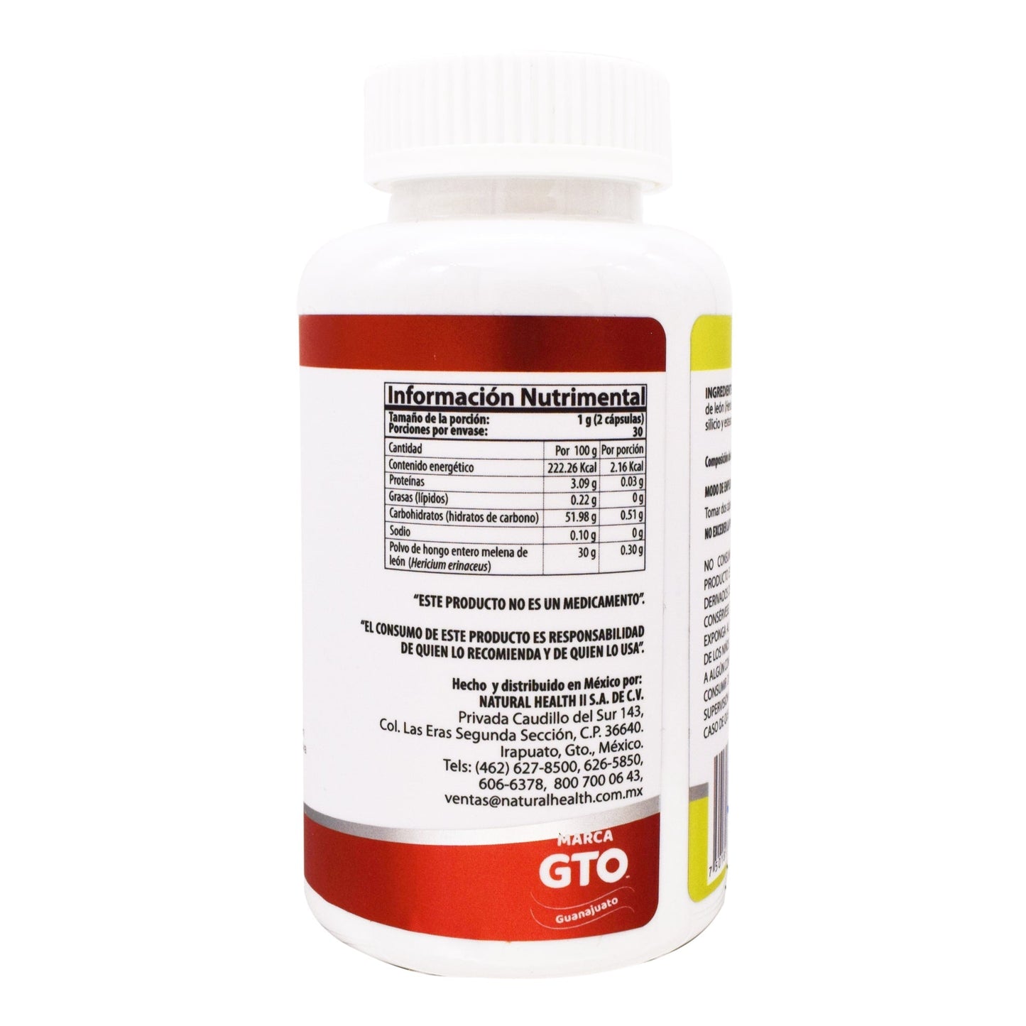 Melena De Leon 60 Cápsulas (NATURAL HEALTH)