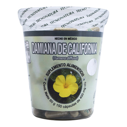 Damiana De California 150 Cápsulas (TECNONATURA)