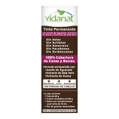 Tinte Castaí±o Caoba 60 G (VIDANAT)
