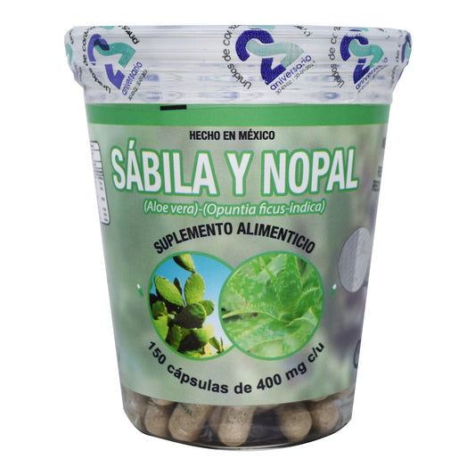 Sabila Y Nopal 150 Cápsulas (TECNONATURA)