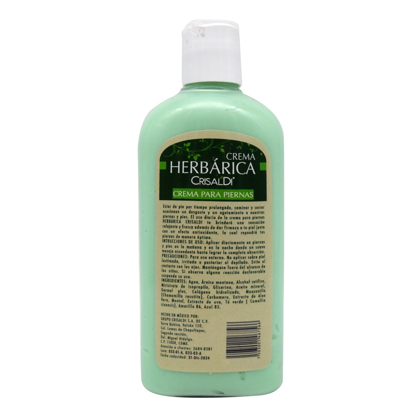 Crema Para Piernas 250 Mililitros (HERBARICA)