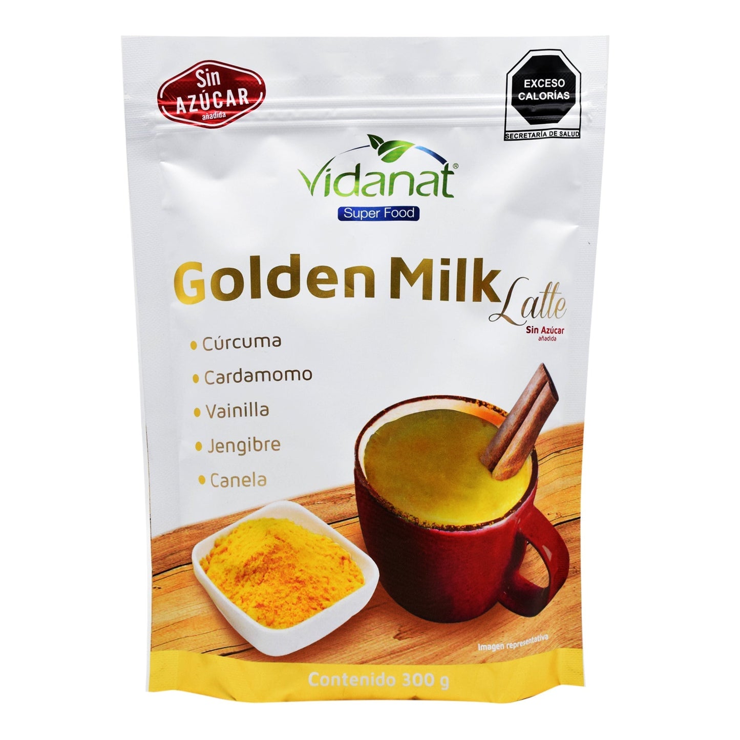 Golden Milk Late 300 G (VIDANAT/ALIMENTOS)
