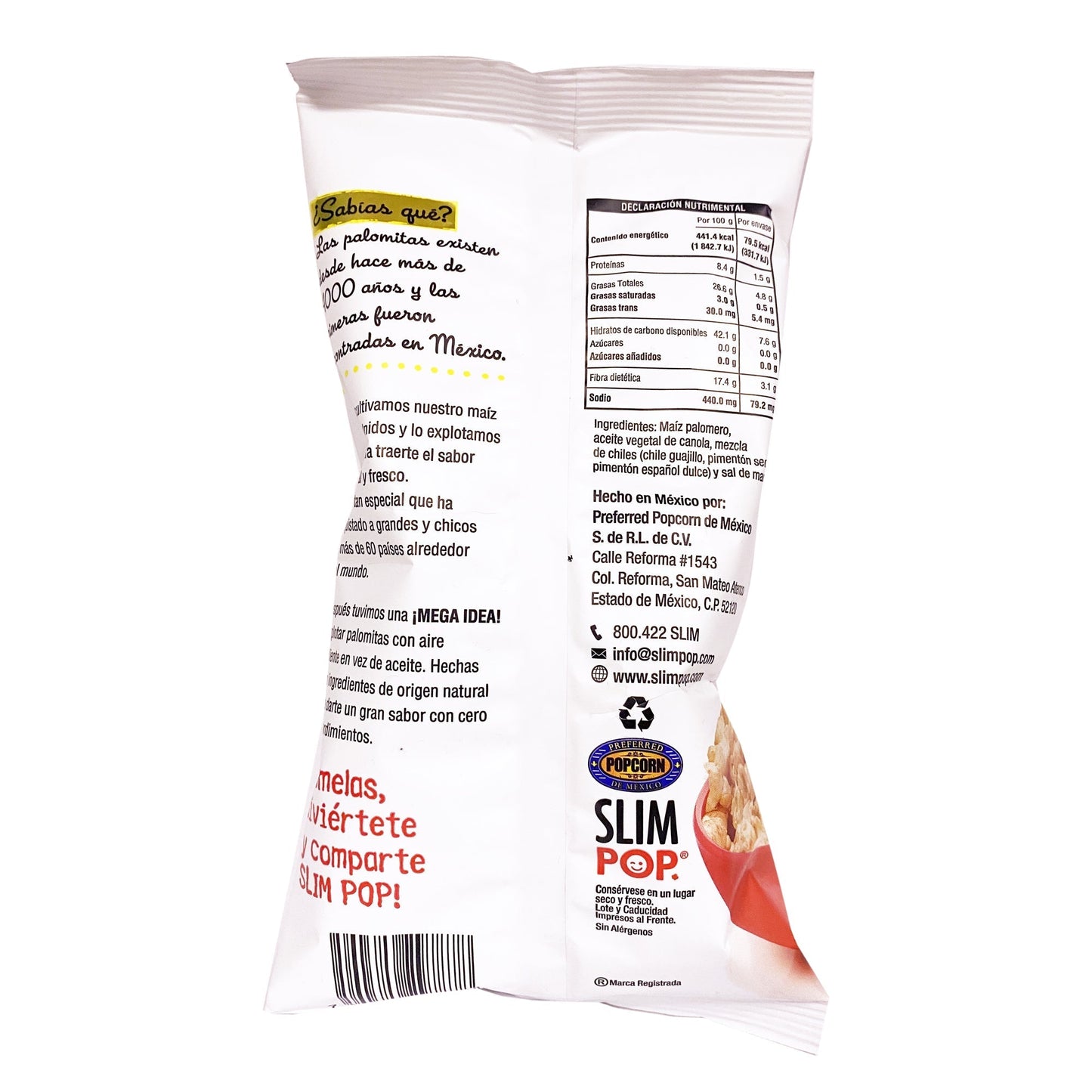 Palomitas Mezcla Chiles 18 G (SLIM POP)