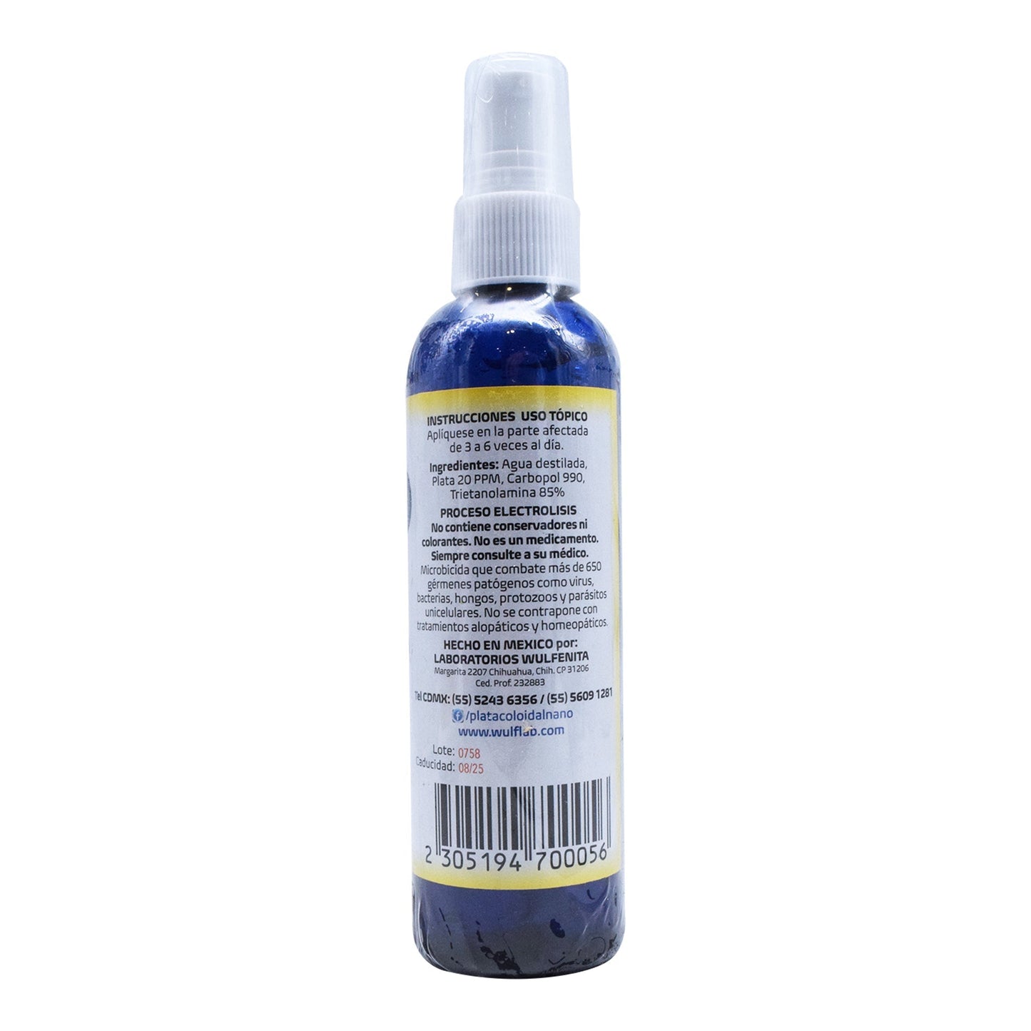 Gel Nano Plata Coloidal 125 Mililitros (GOLDSIL)