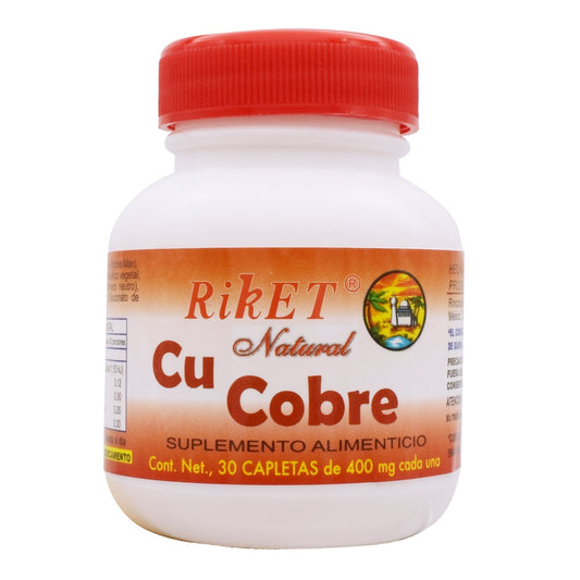 Cobre 30 Cápsulas (RIKET NATURAL)