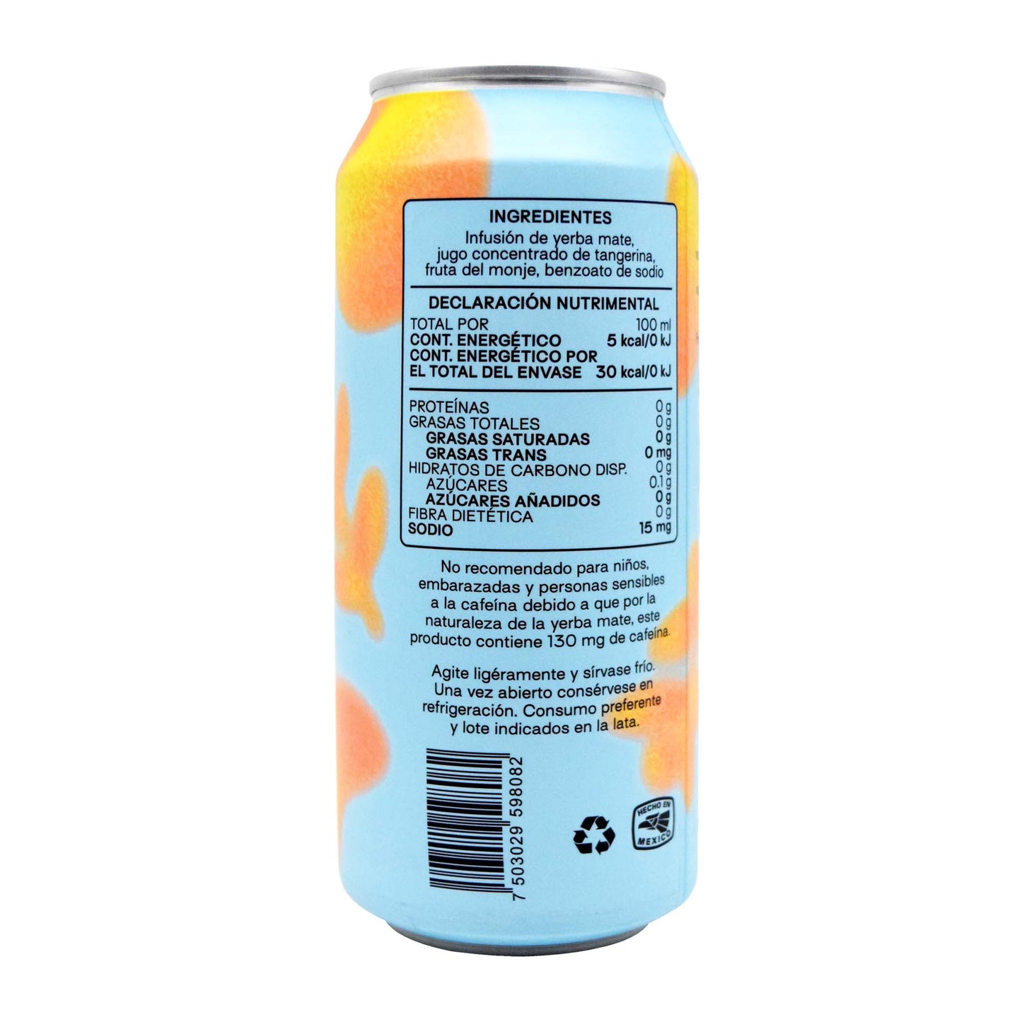 Bebida De Yerba Mate Sab Mandarina 473 Mililitros (CAPIBARA)