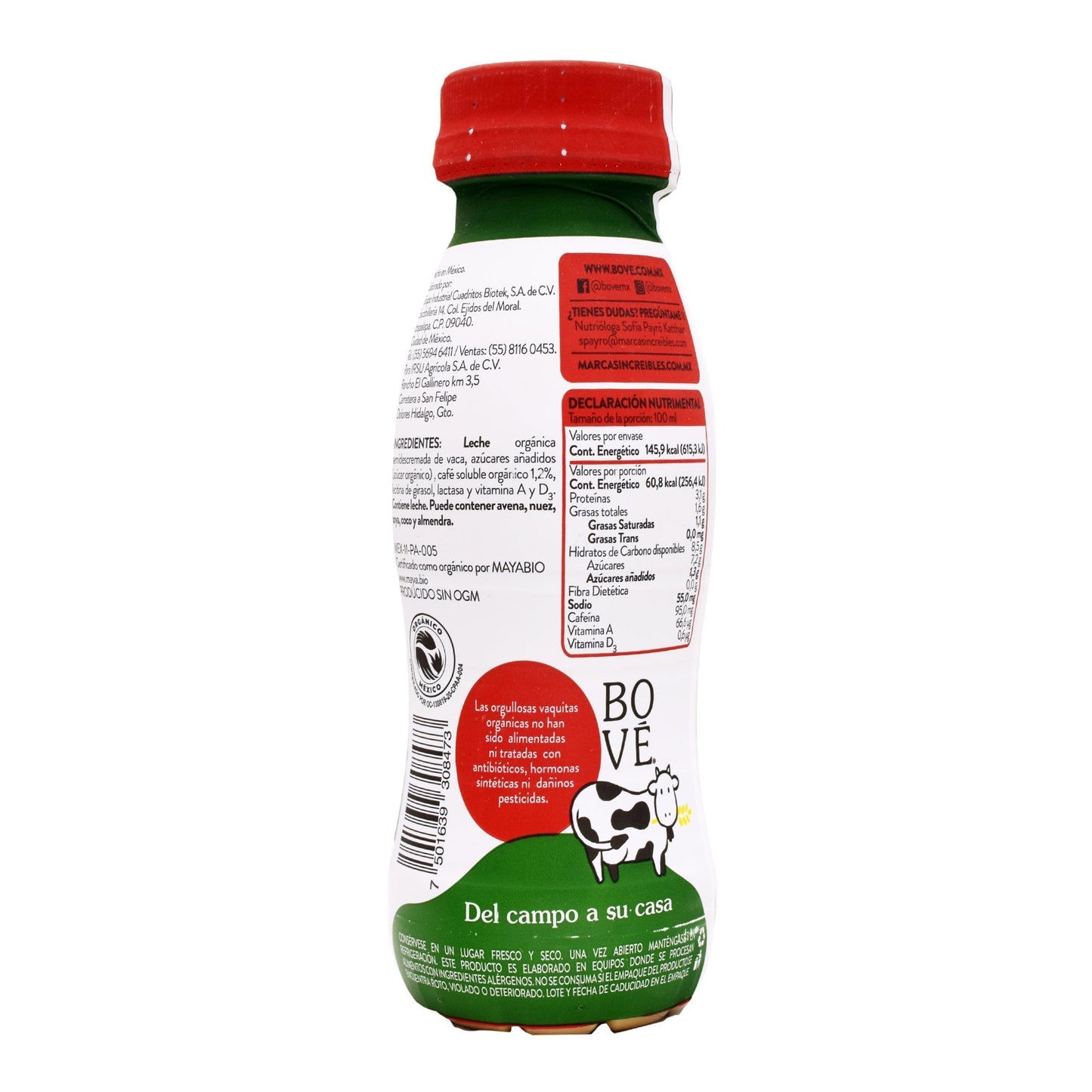 Leche Deslactosada Cafe 240 Mililitros (BOVE)