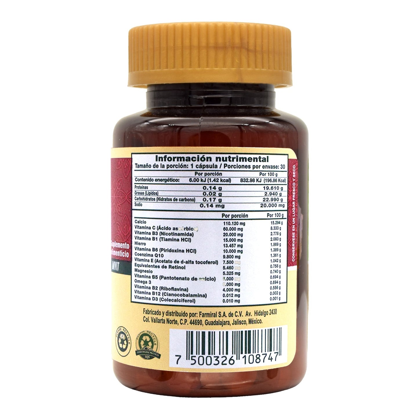 Omega 3 Y Coenzima Q 10 30 Cápsulas (BIOMIRAL)