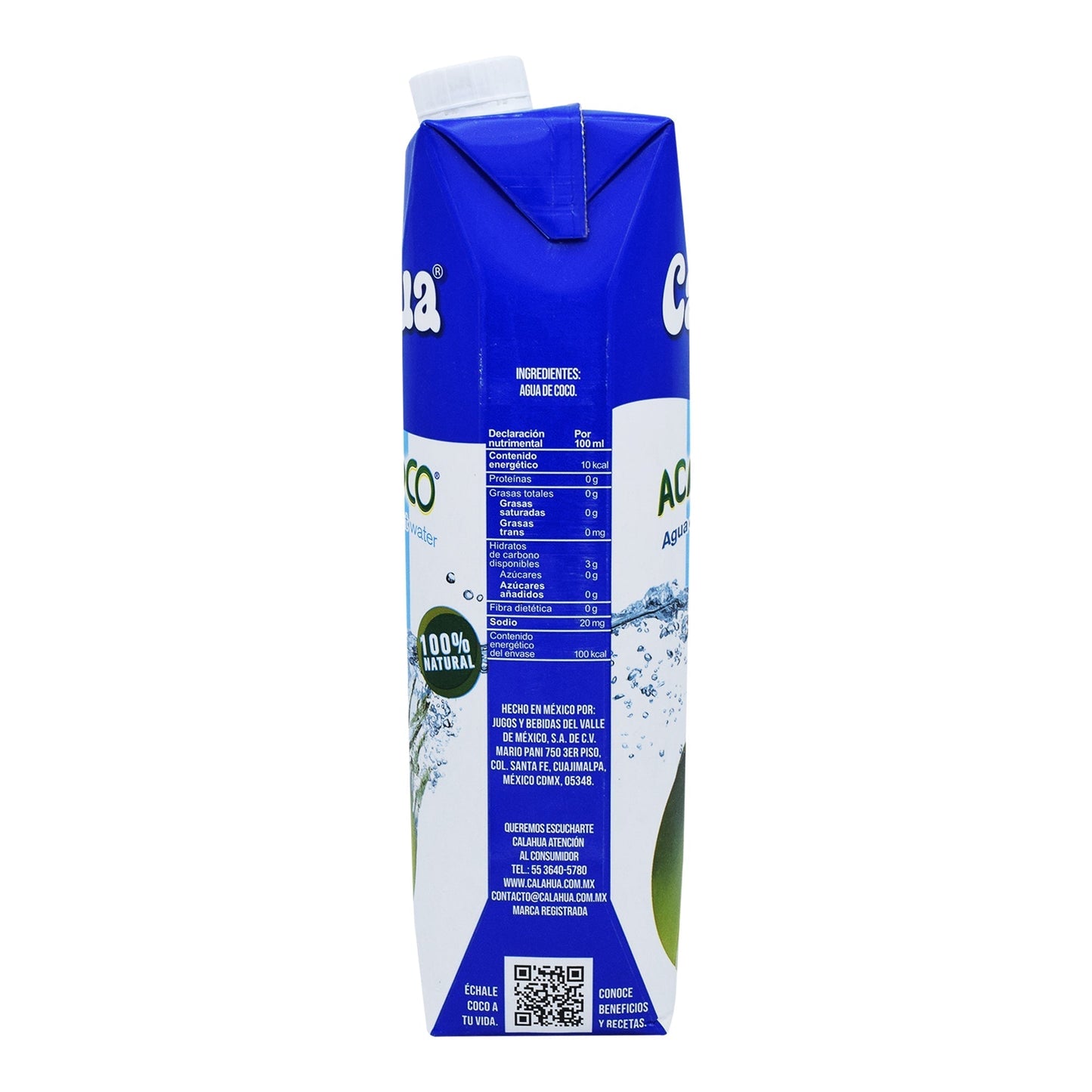 Agua De Coco Natural 1 L (ACAPULCOCO)