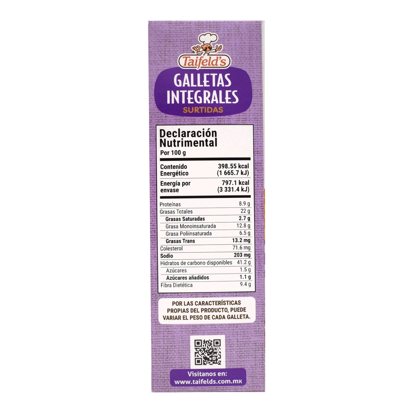 Galletas Integrales Surtidas  200 G (TAIFELDS)