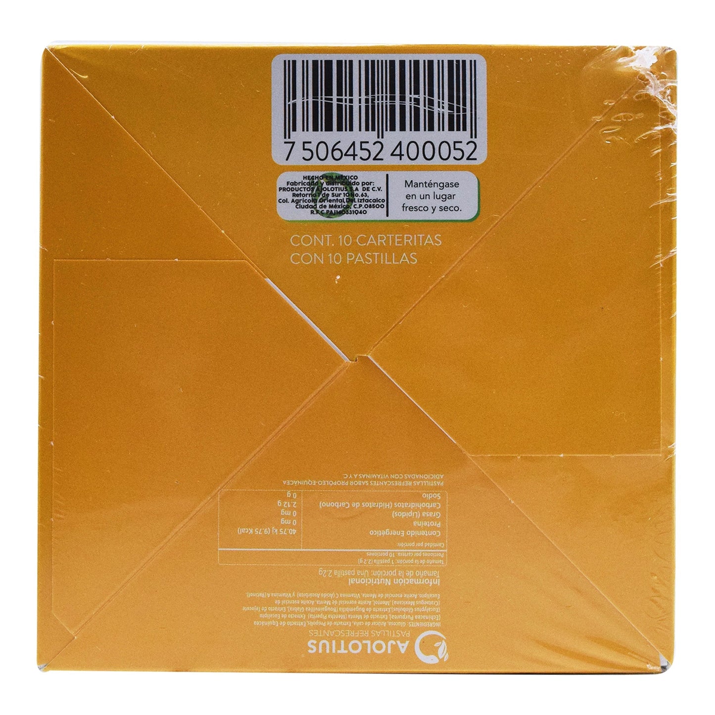 Pastillas Refrescantes Propoleo Equinacea 22 G (Paquete 10) (AJOLOTIUS)