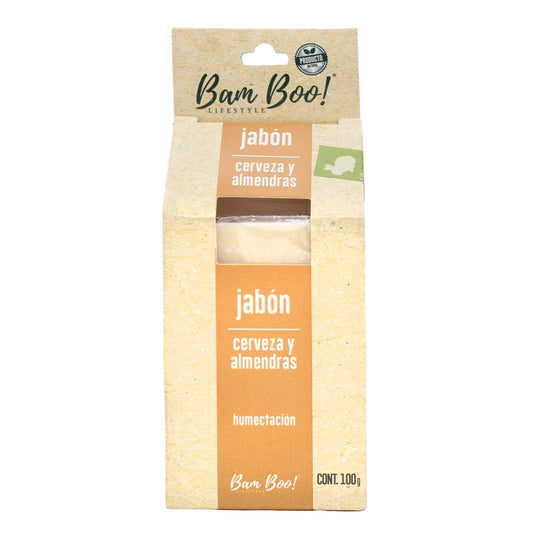 Jabon Cerveza Y Almendra 100 G (BAM BOO! LIFESTYLE)