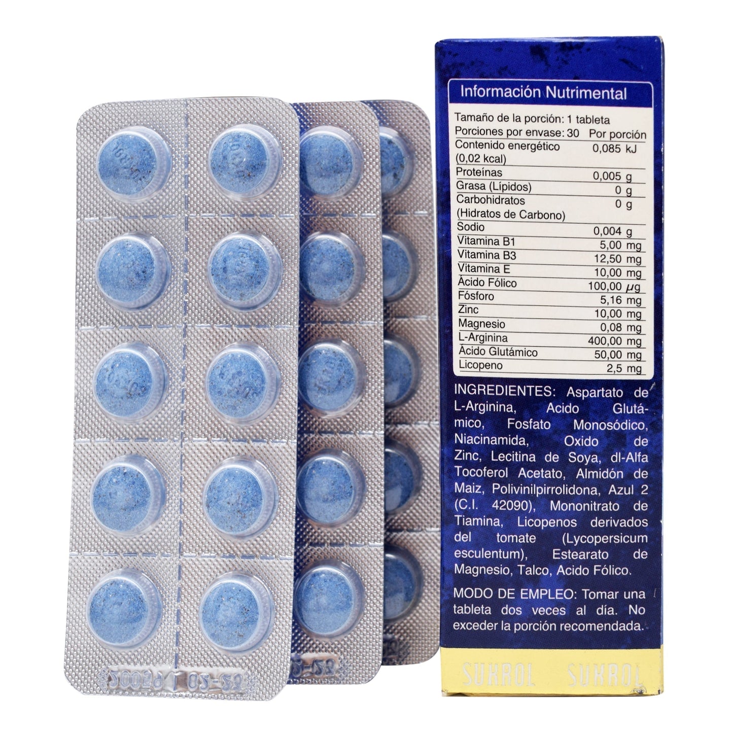 Sukrol Hombre 30 Tabletas (SUKROL)