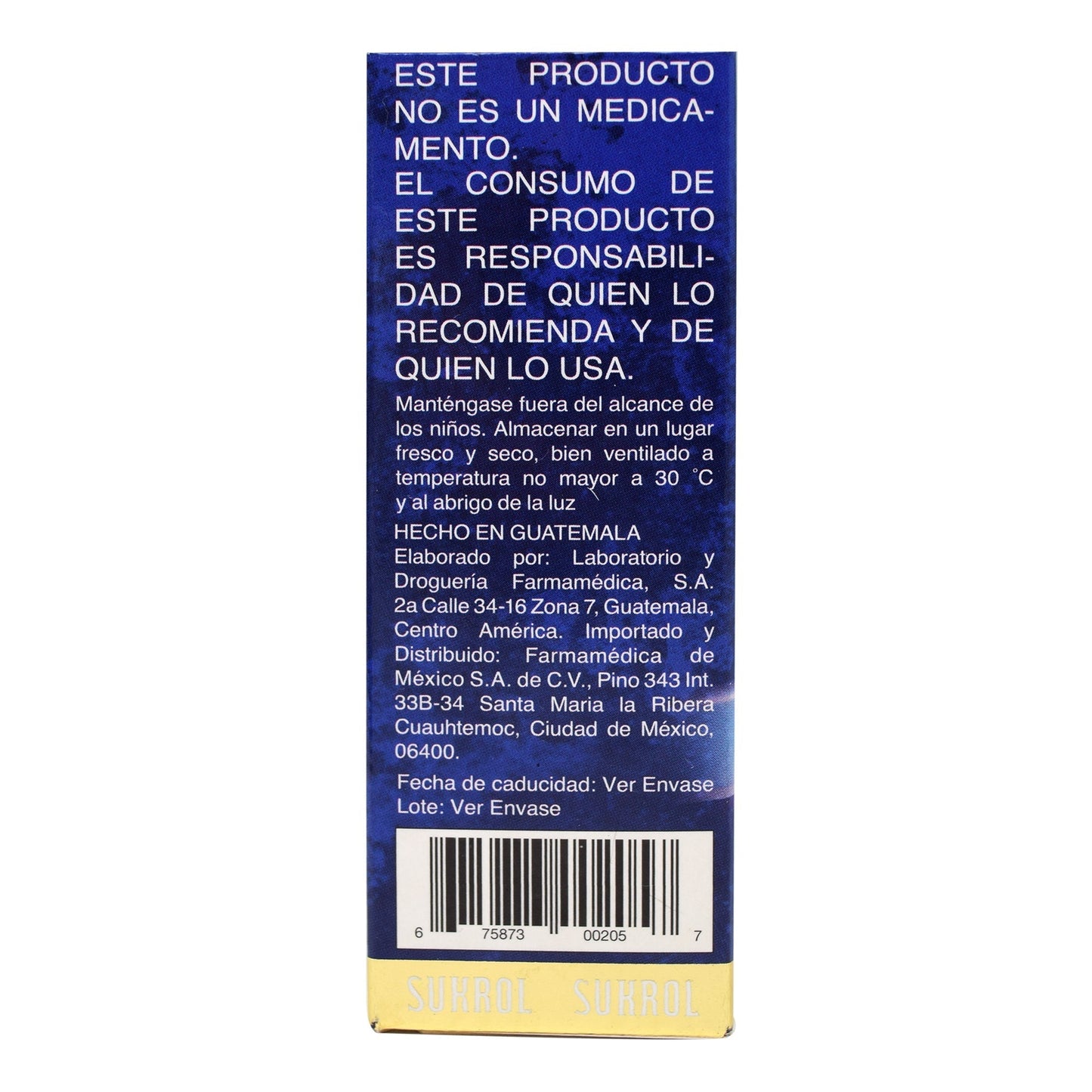 Sukrol Hombre 30 Tabletas (SUKROL)