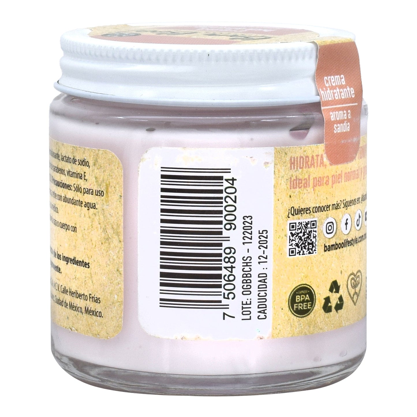 Crema Hidratante Sandia 100 G (BAM BOO! LIFESTYLE)