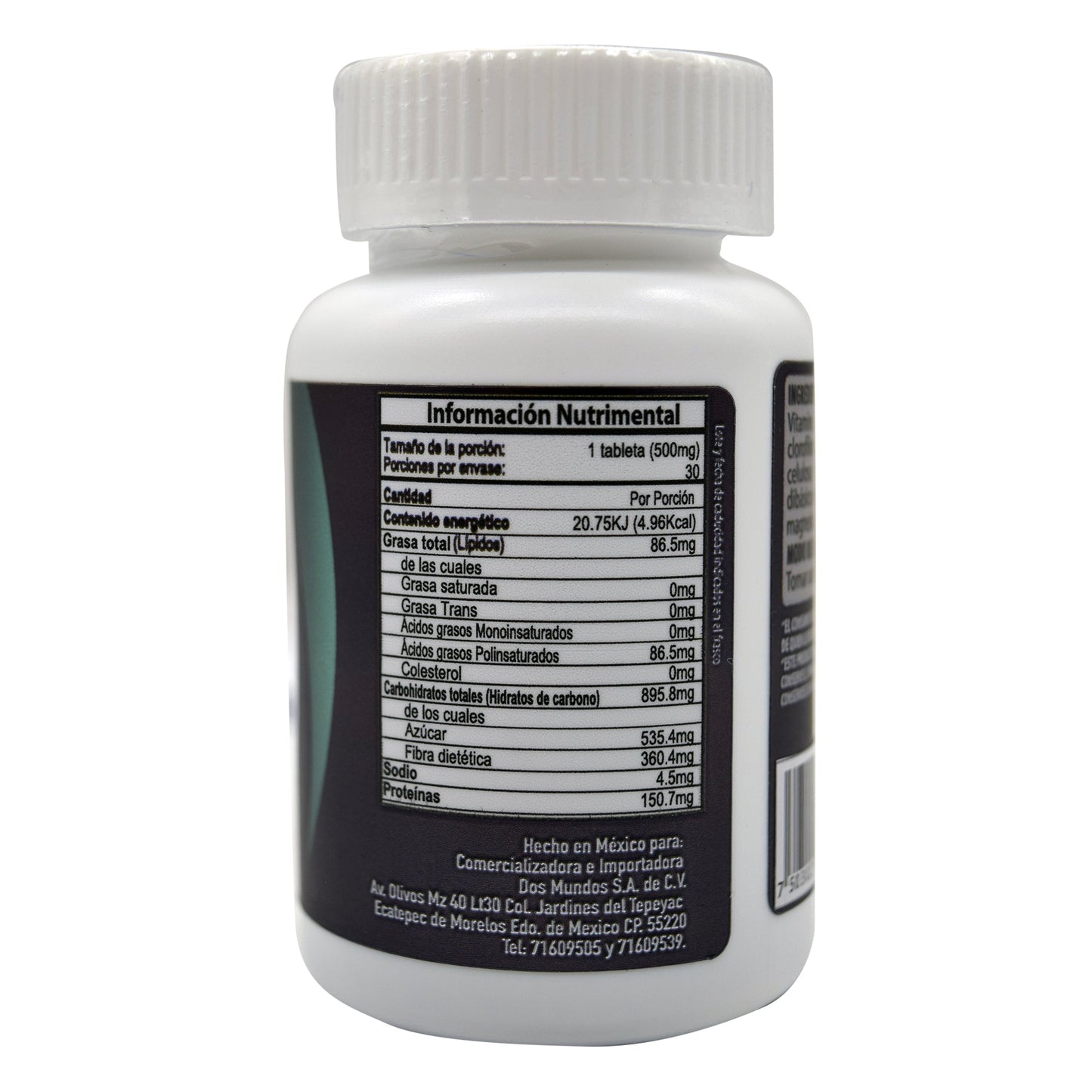 Vitamina B12 500 Miligramos 30 Tabletas (DOS MUNDOS)