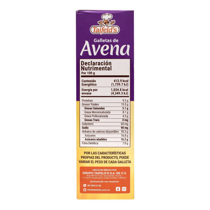 Galletas De Avena  250 G (TAIFELDS)