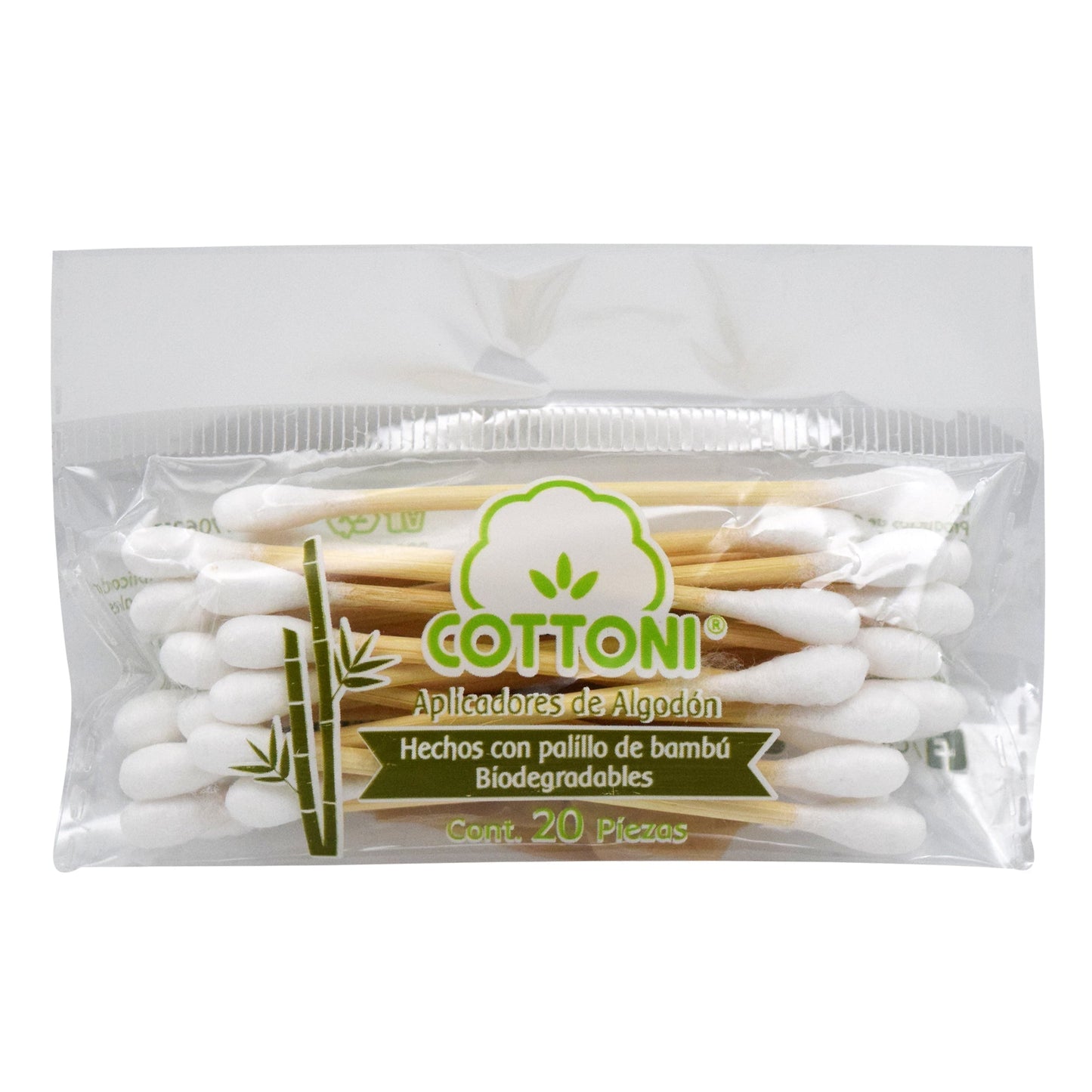 Aplicadores De Algodon 20 Pz (Paquete 20) (COTTONI)