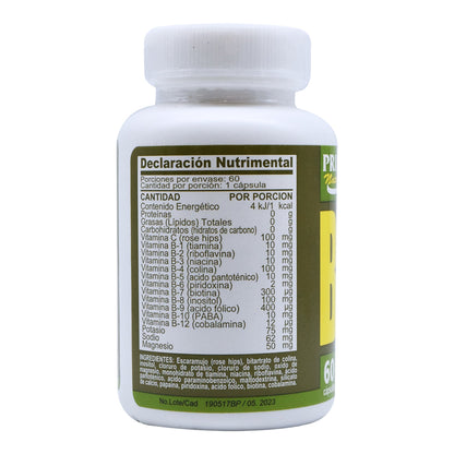 Complejo B Mas C 60 Cápsulas (PRIME NATURAL)