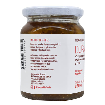 Mermelada Durazno Chia 280 G (NB FOODS)