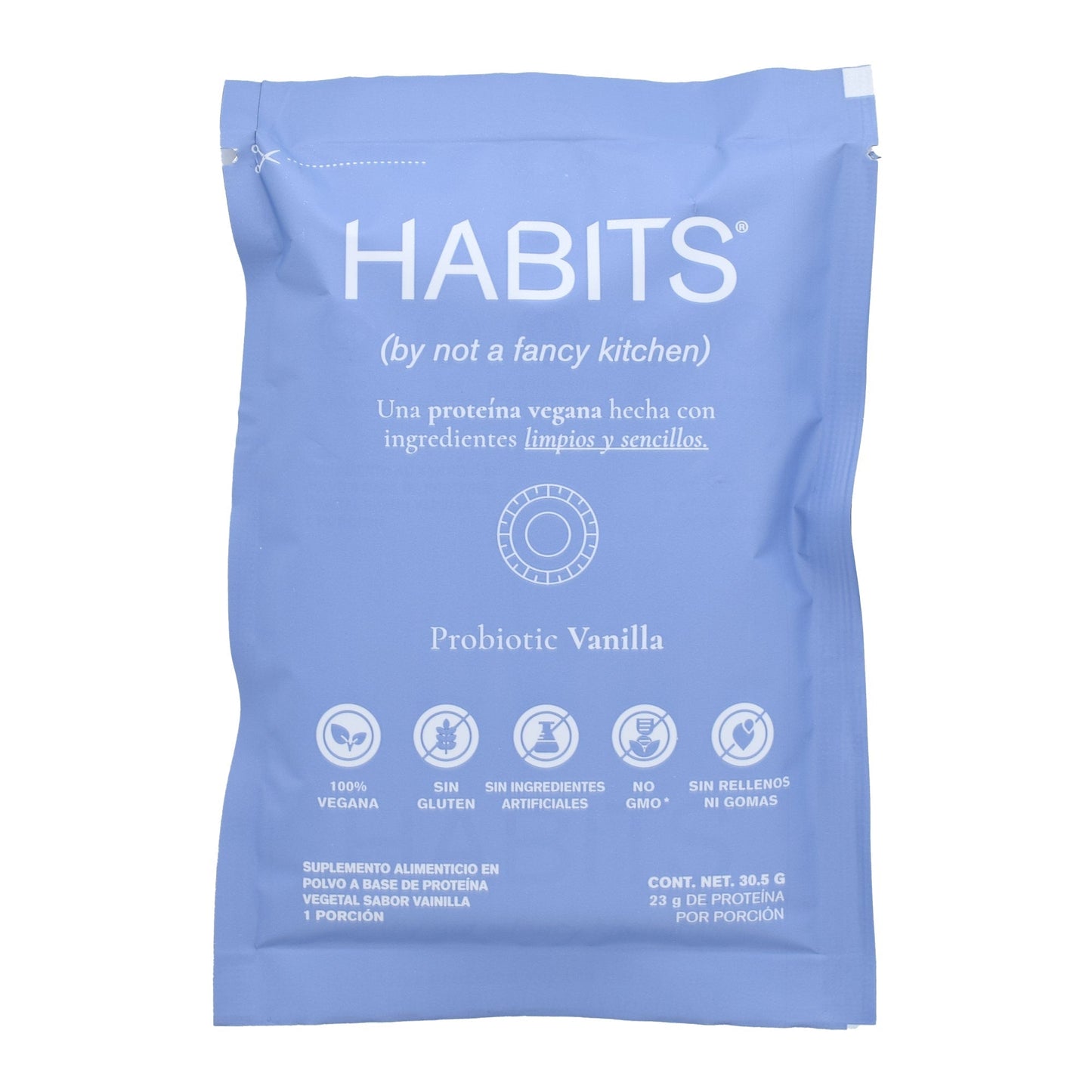 Proteina Vegetal Vainilla 30.5 G (PAQUETE 16) (HABITS)