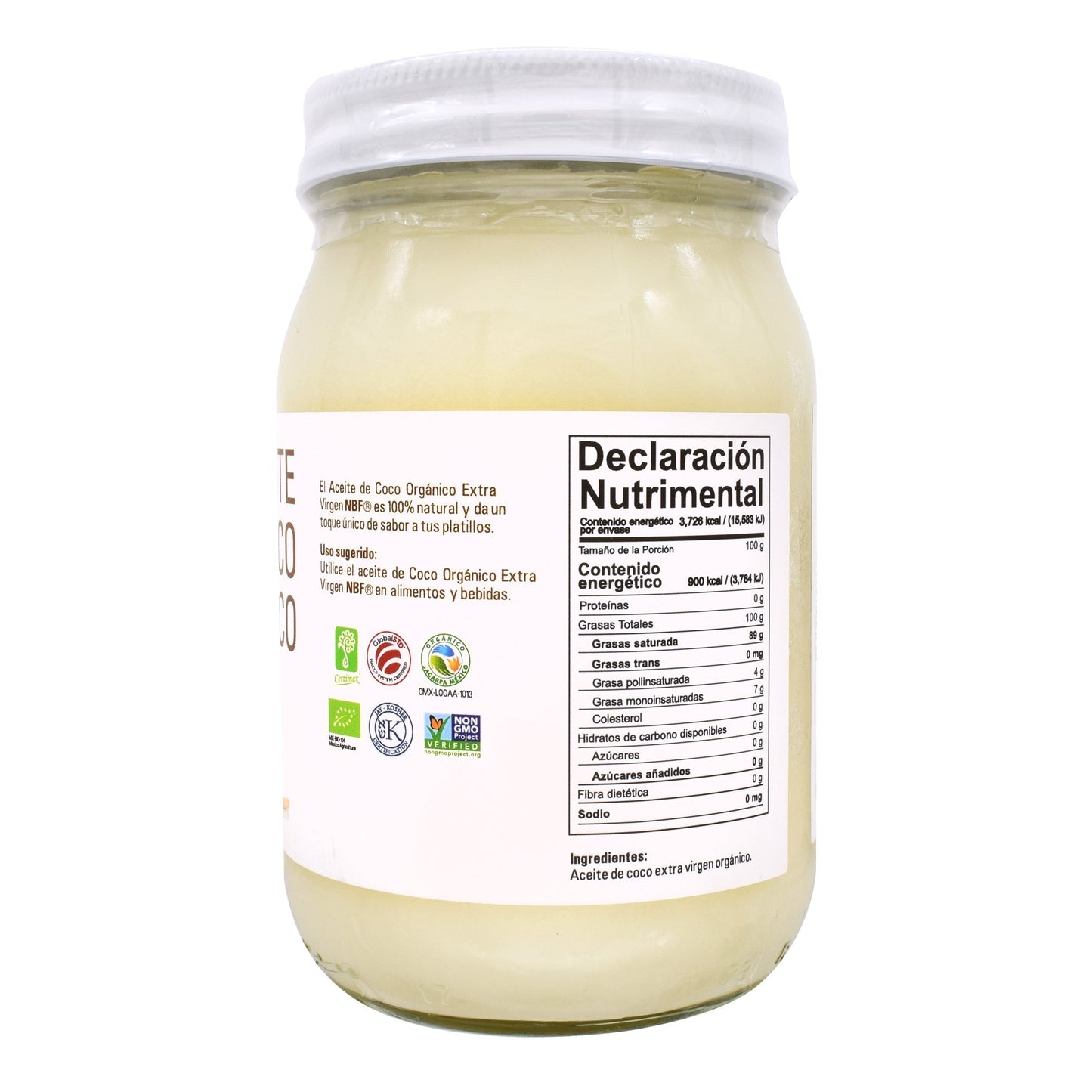 Aceite De Coco 450 Mililitros (NB FOODS)