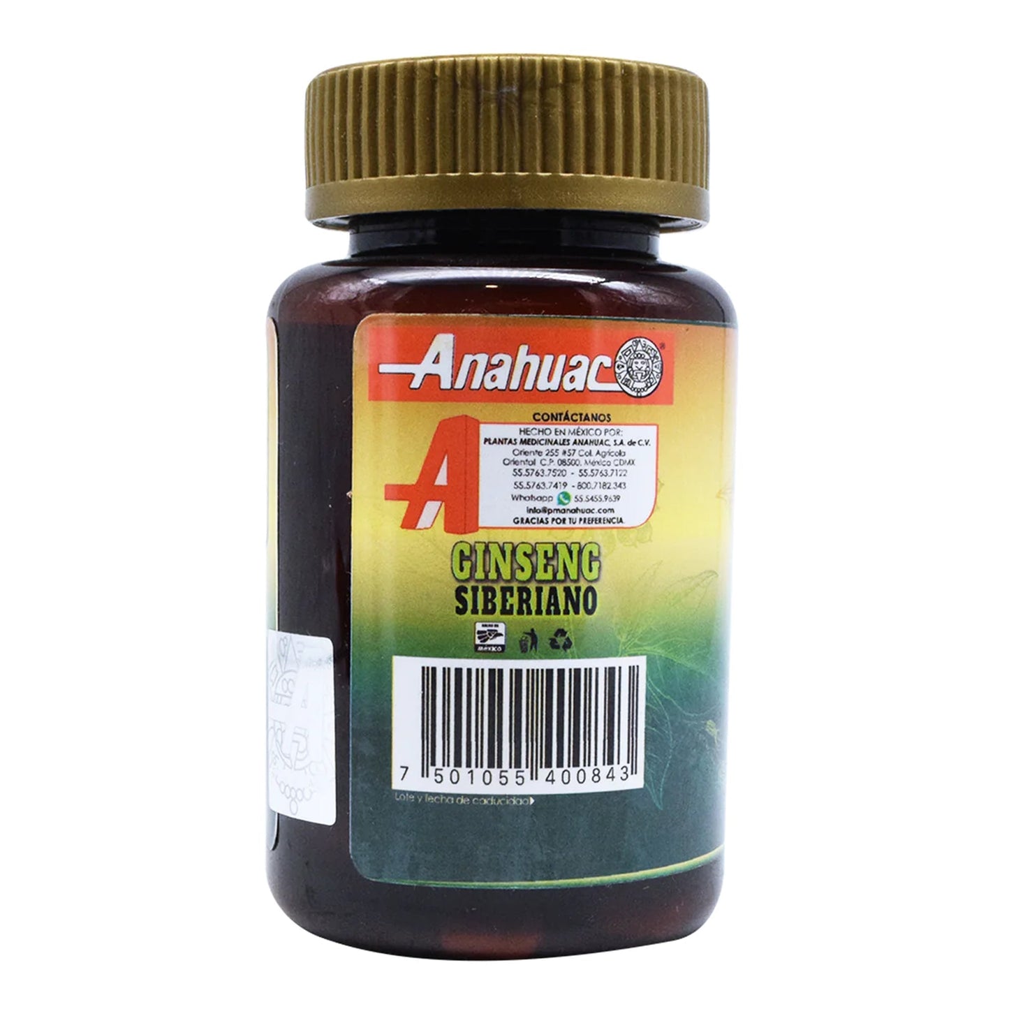 Ginseng Siberiano 30 Cápsulas (ANAHUAC)