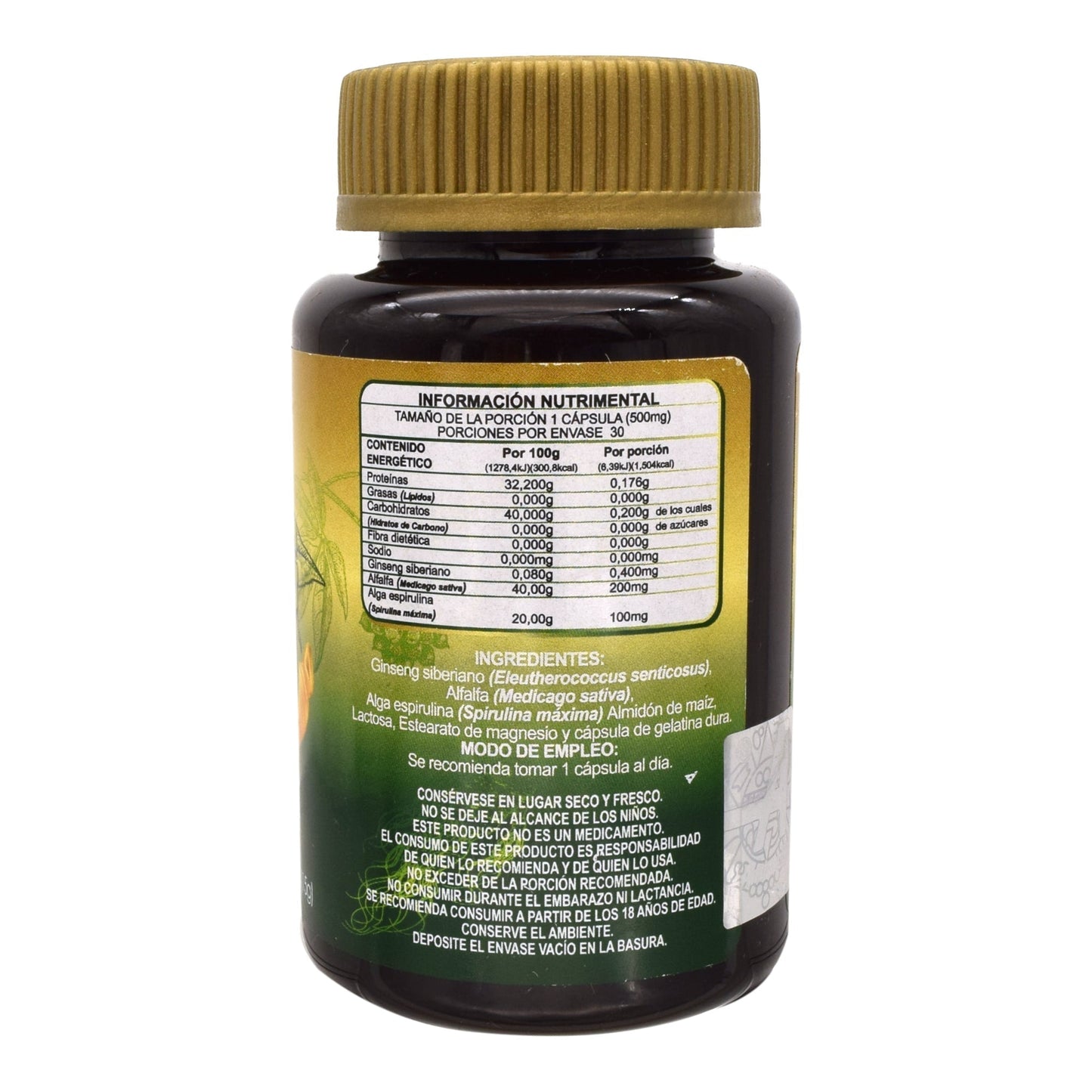 Ginseng Siberiano 30 Cápsulas (ANAHUAC)