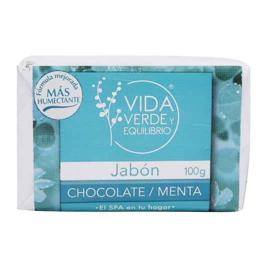 Jabon Artesanal Chocolate Menta 100 G (VIDA VERDE Y E.)