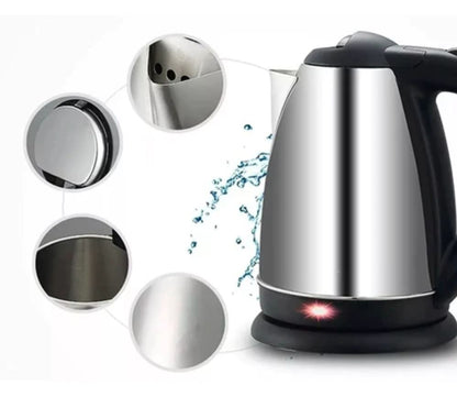 Jarra Cafetera Tetera Eléctrica 2 Litros Acero Inoxidable