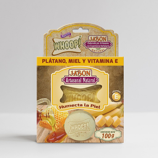 Jabon Artesanal De Platano Miel 100 G