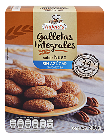 Galleta Integrales Sabor Nuez 200 G