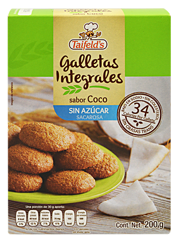 Galleta Integrales Sabor Coco 200 G