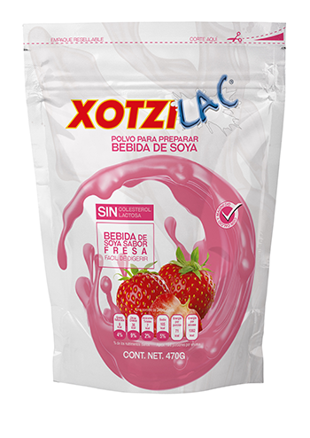 Bebida De Soya Fresa 470 G ( Xotzil )