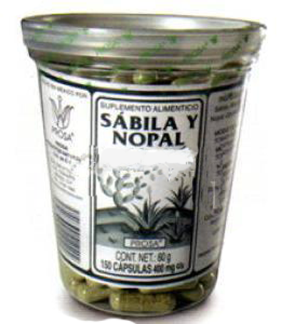 Sabila Y Nopal 75 Cap