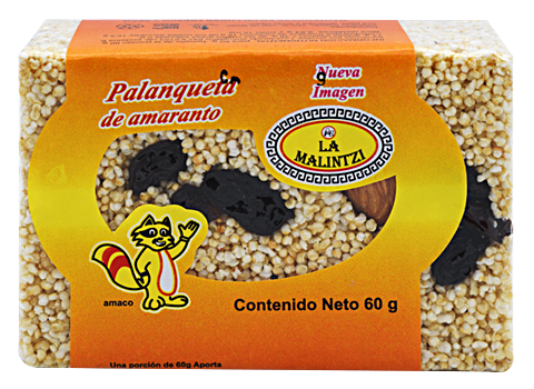 Palanqueta Amaranto Almendra Pasa 60 G