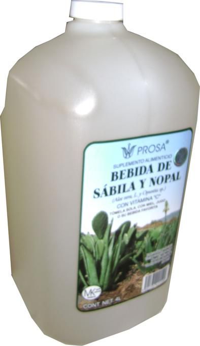 Bebida De Sabila Y Nopal 4 L